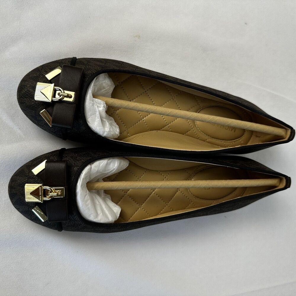 Michael Kors Alice Logo Ballet Flats Size 6.5 - Picture 6 of 8